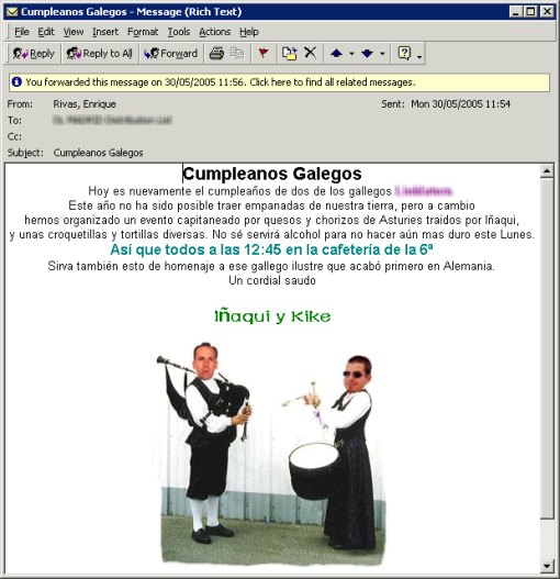 Cumpleaños en la Empresa