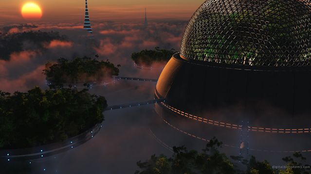 Biodome Sunset